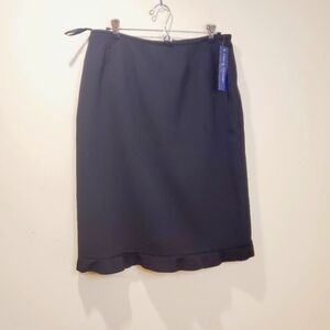 Rena Rowan black midi skirt size 12 new with tags
